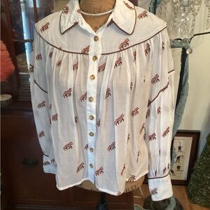 Farm Rio Whimsical Top